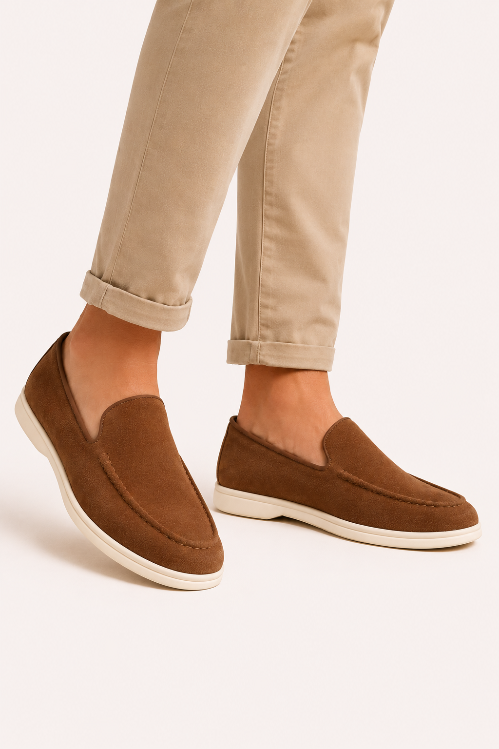 Mocasines hombre slip on pala cerrada costura marcada uso diario - John