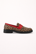 Mocasines mujer plataforma estampado animal empeine banda - Sireva