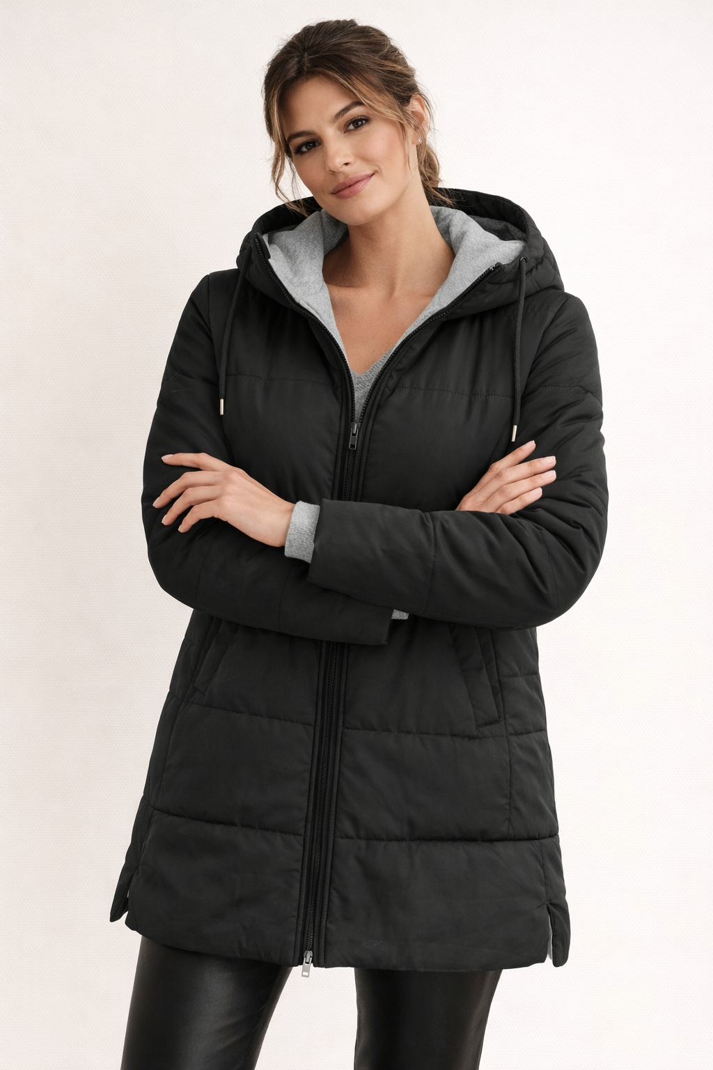 Chaqueta acolchada ligera para mujer con capucha - Lirene