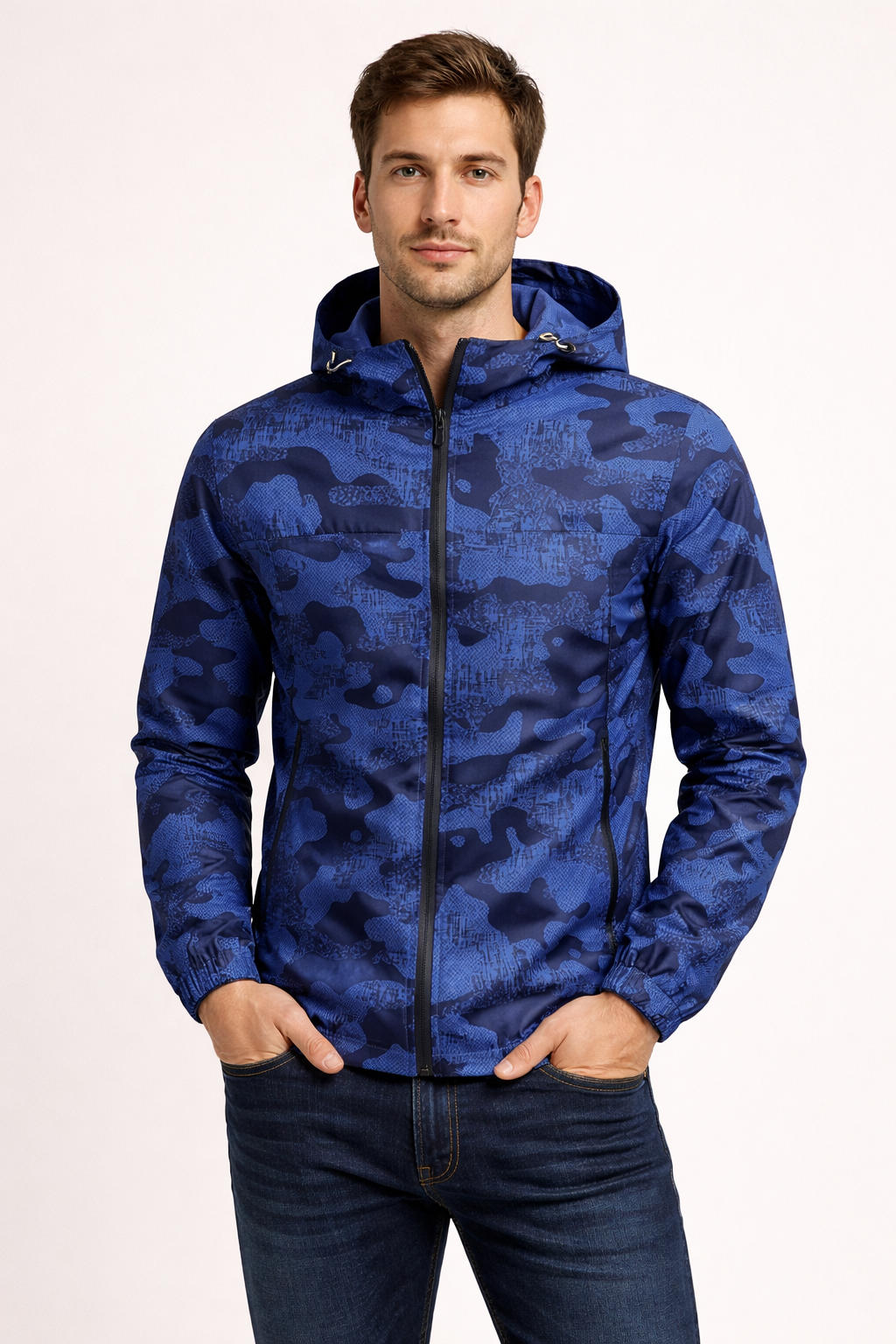 Chaqueta ligera con capucha para hombre de estilo deportivo - Korex