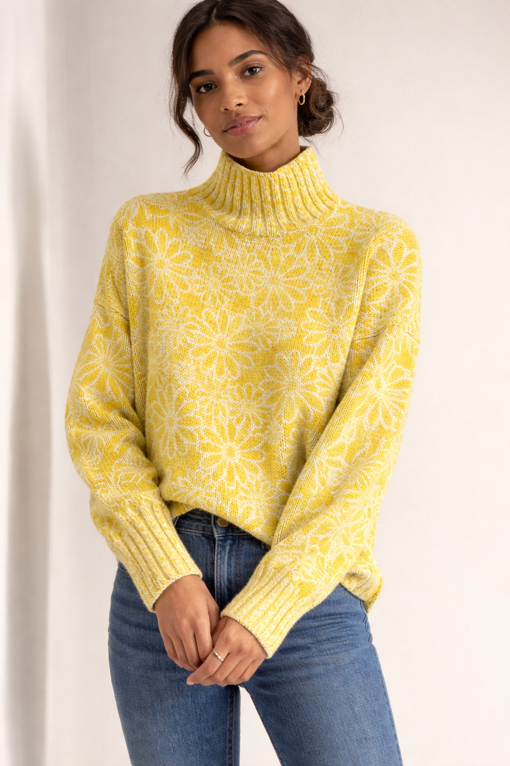 Jersey para mujer de cuello alto holgado - Nerava