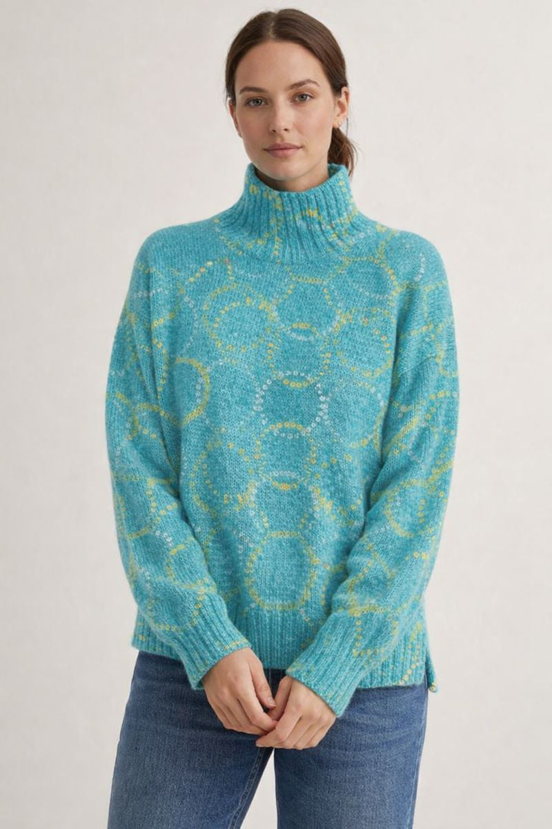 Jersey para mujer de cuello alto holgado - Nerava