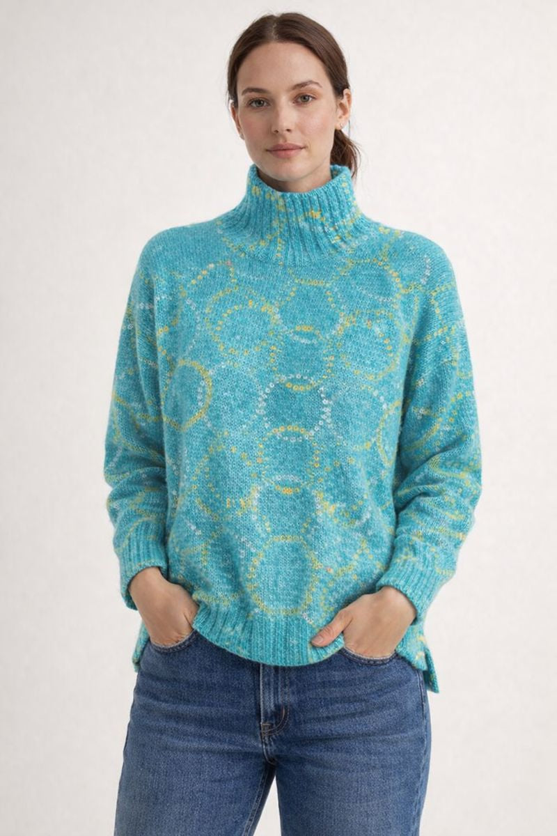 Jersey para mujer de cuello alto holgado - Nerava