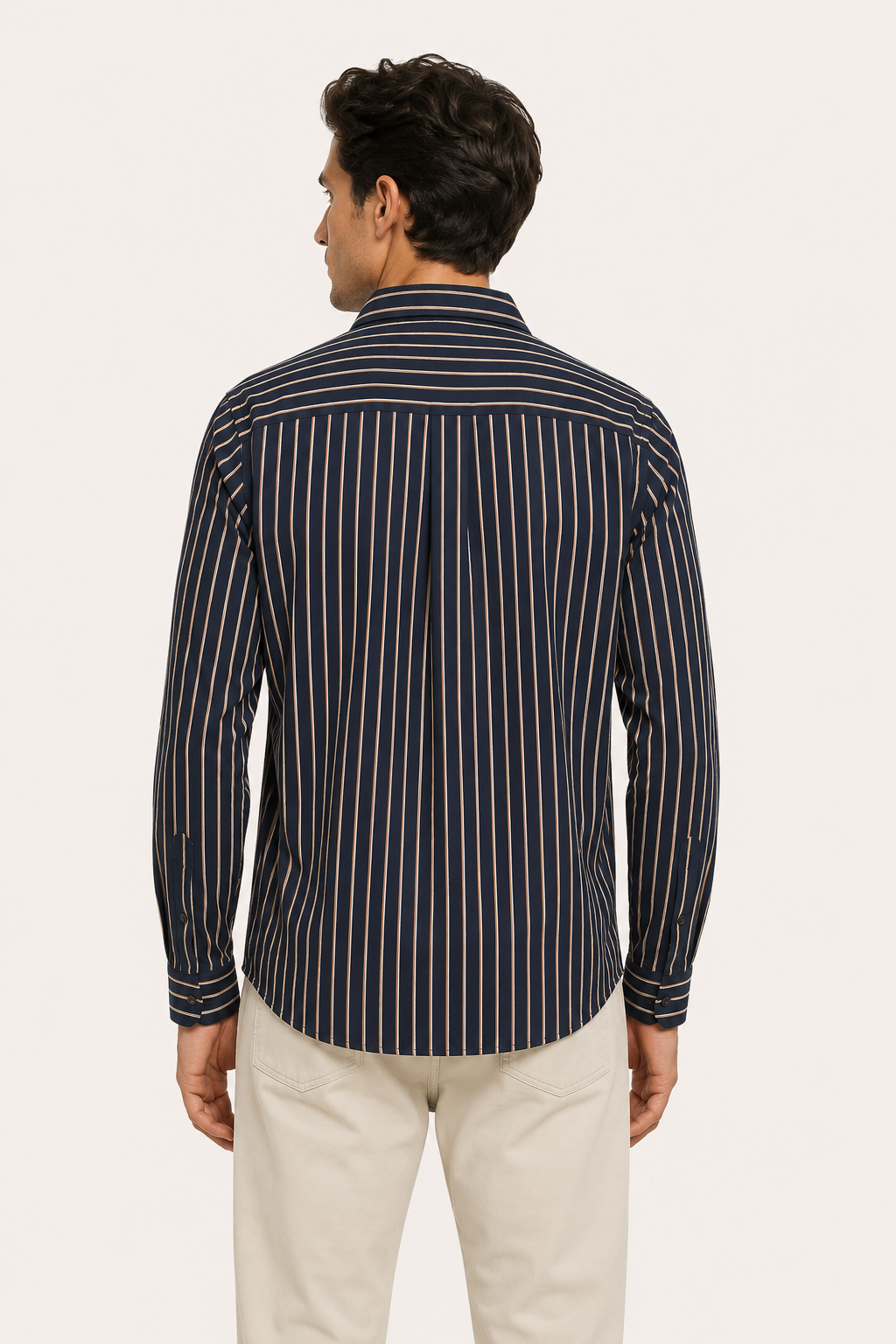 Camisa hombre rayas verticales relajada bolsillos funcionales versátil - Kilian