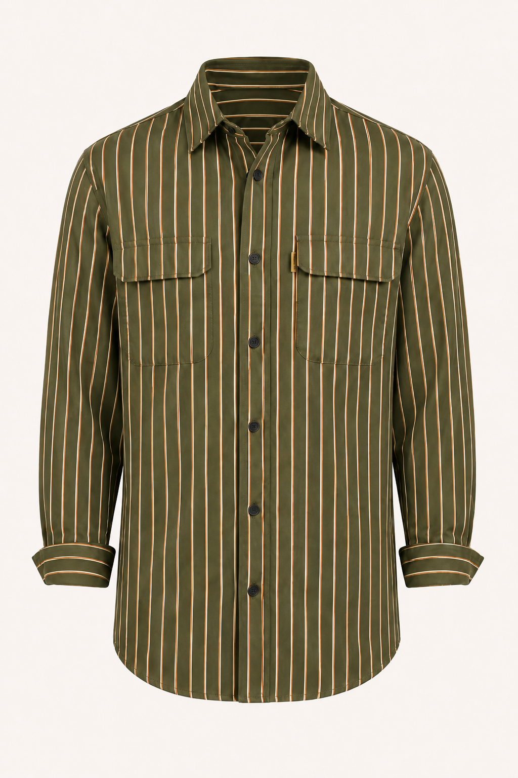 Camisa hombre rayas verticales relajada bolsillos funcionales versátil - Kilian
