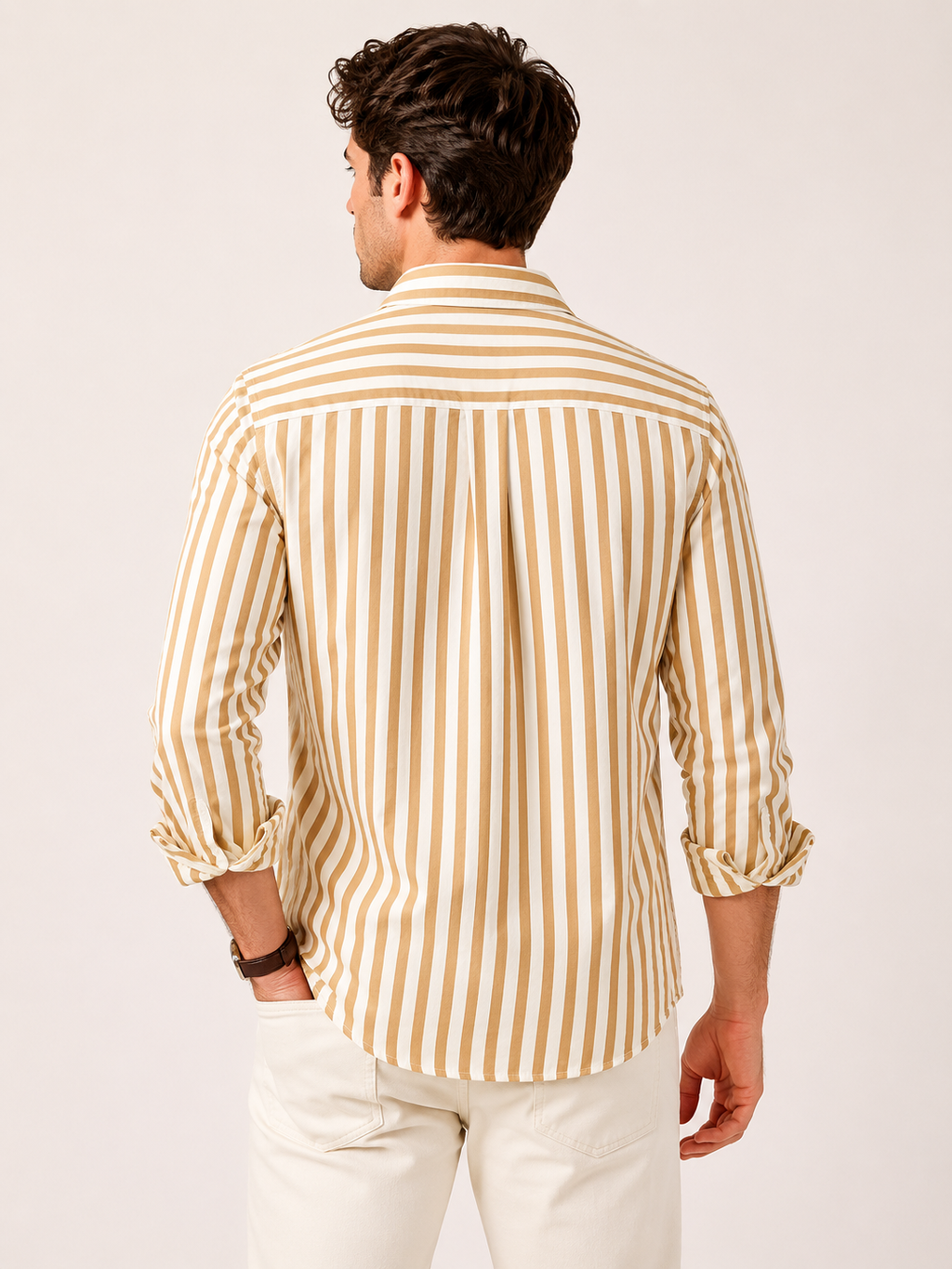 Camisa hombre rayas relaxed fit versátil primavera verano - Gerhard