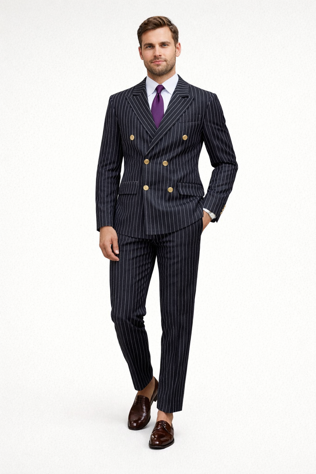 Traje para hombre de dos piezas de uso elegante - Zeiron