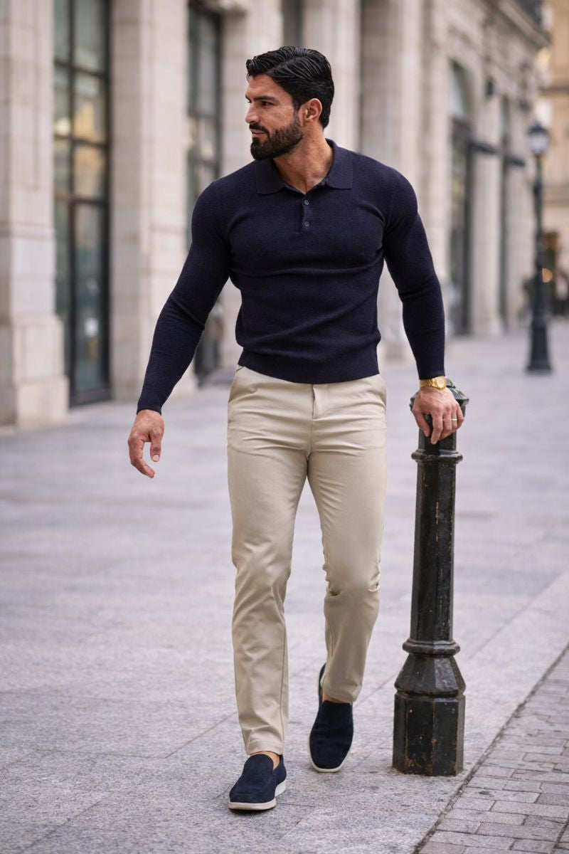 Pantalones rectos de traje hombre estilo sobrio para oficina reuniones de negocio y eventos formales cómodos