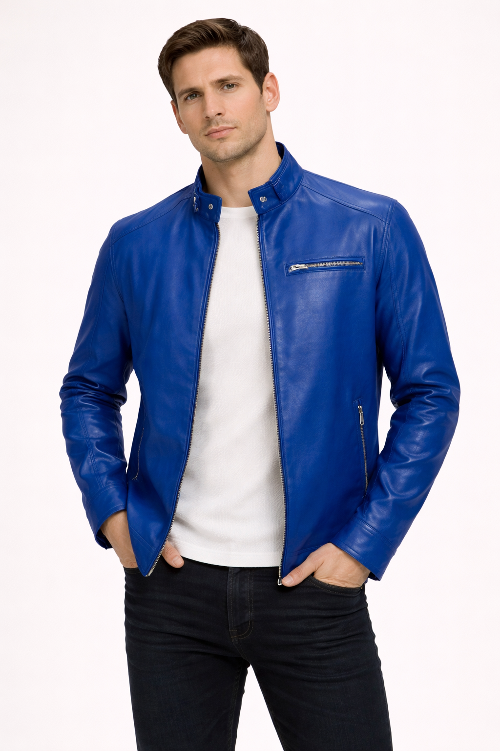 Chaqueta moderna para hombre efecto piel  - Ivar
