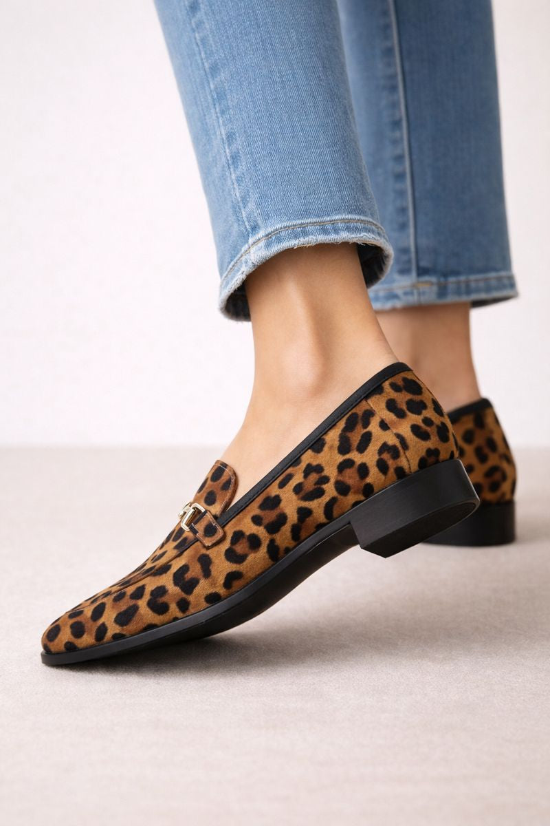 Mocasines elegantes de mujer con tacón bajo - Marina