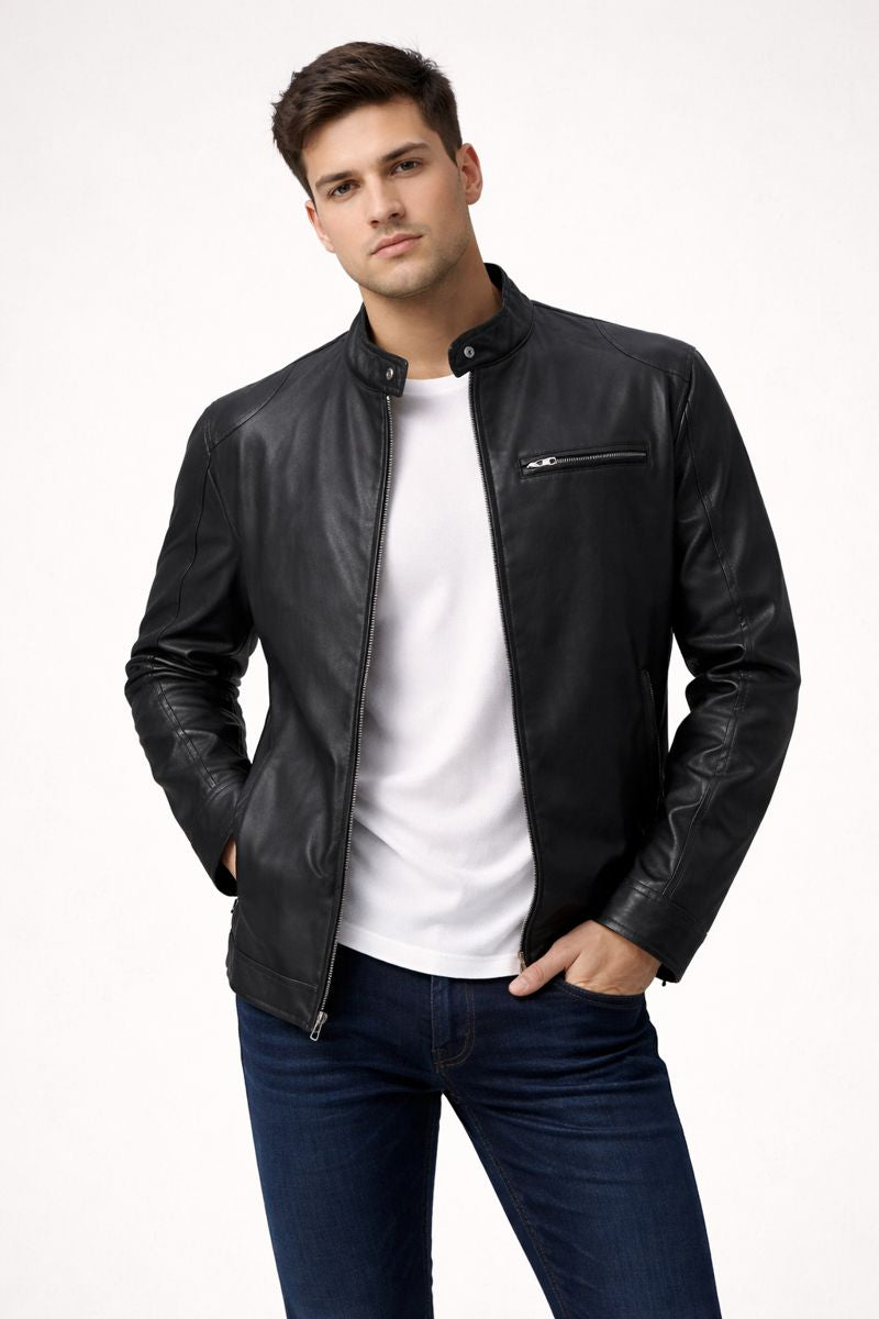 Chaqueta moderna para hombre efecto piel  - Ivar