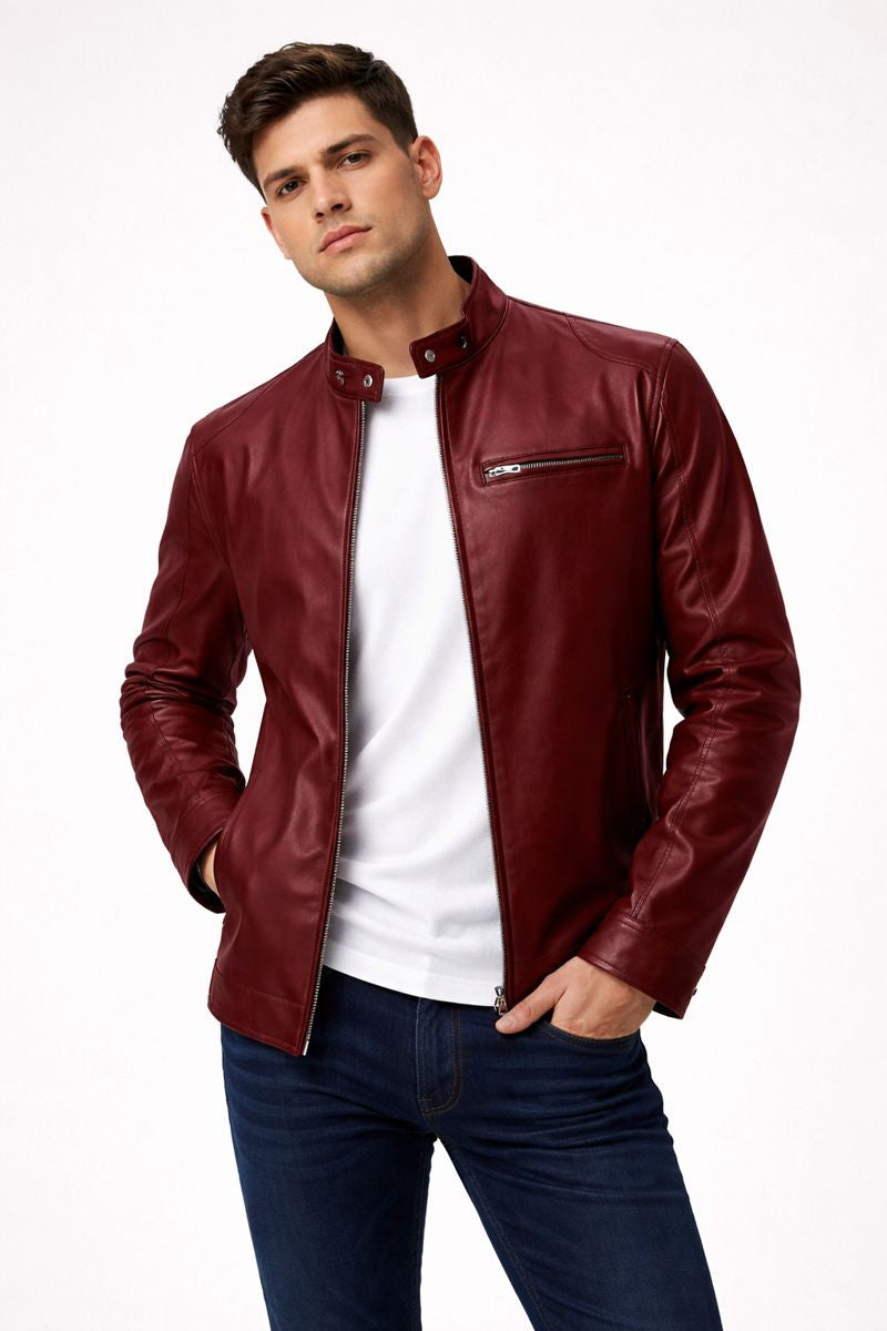 Chaqueta moderna para hombre efecto piel  - Ivar