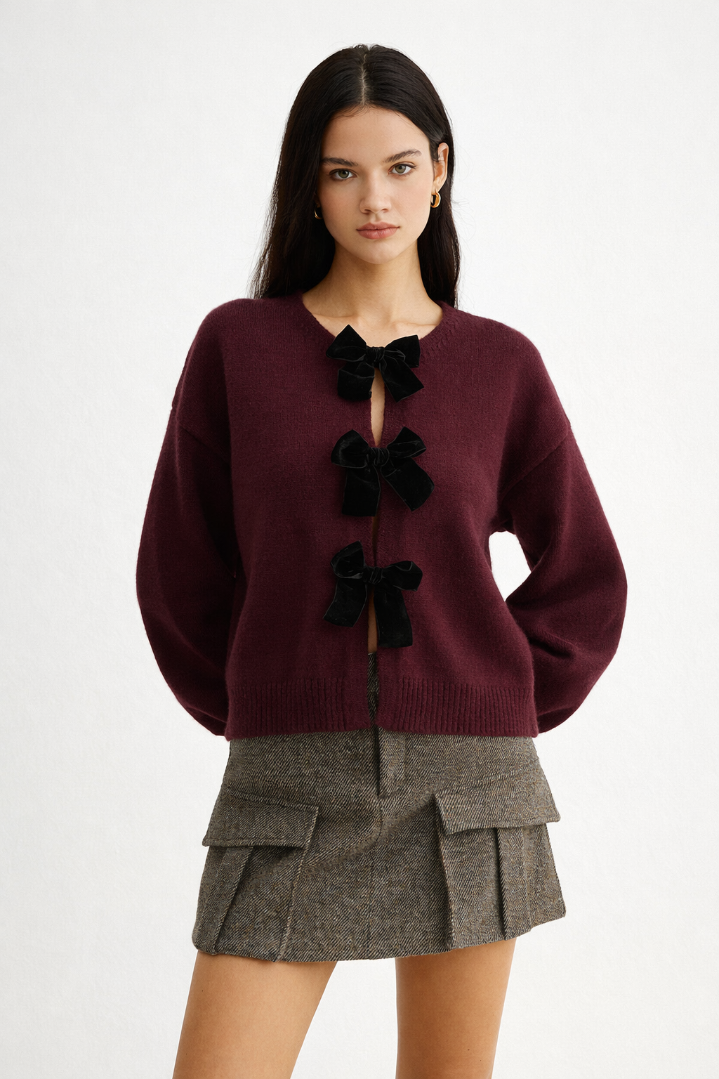 Suéter vintage para mujer con lazos - Olatz