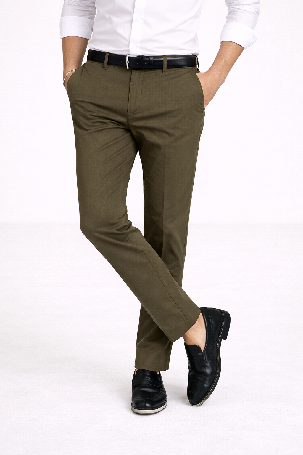 Pantalones chinos de vestir para hombre con corte recto - Ivar