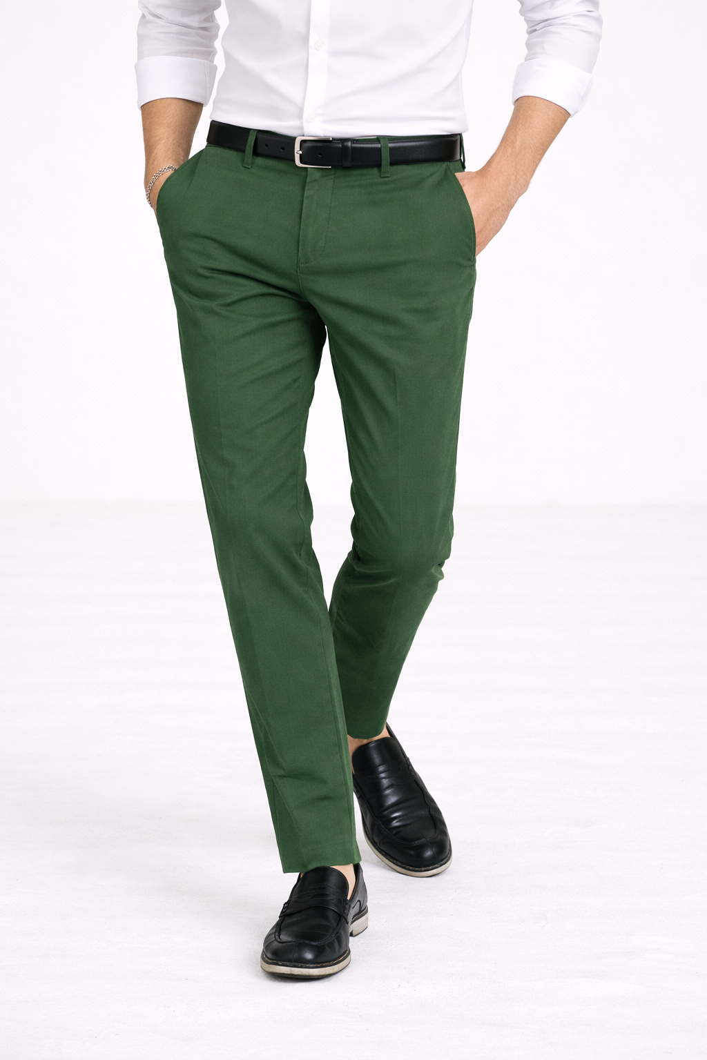 Pantalones chinos de vestir para hombre con corte recto - Ivar