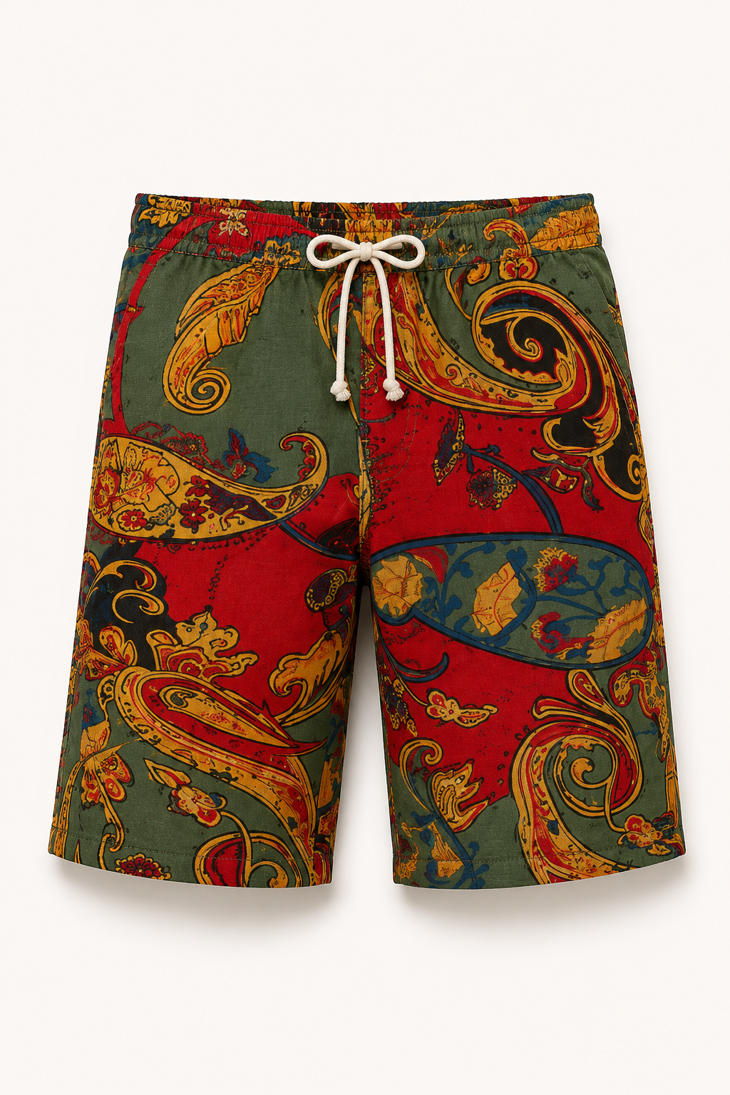 Short hombre estampado abstracto cintura ajustable largo rodilla casual - Hugo
