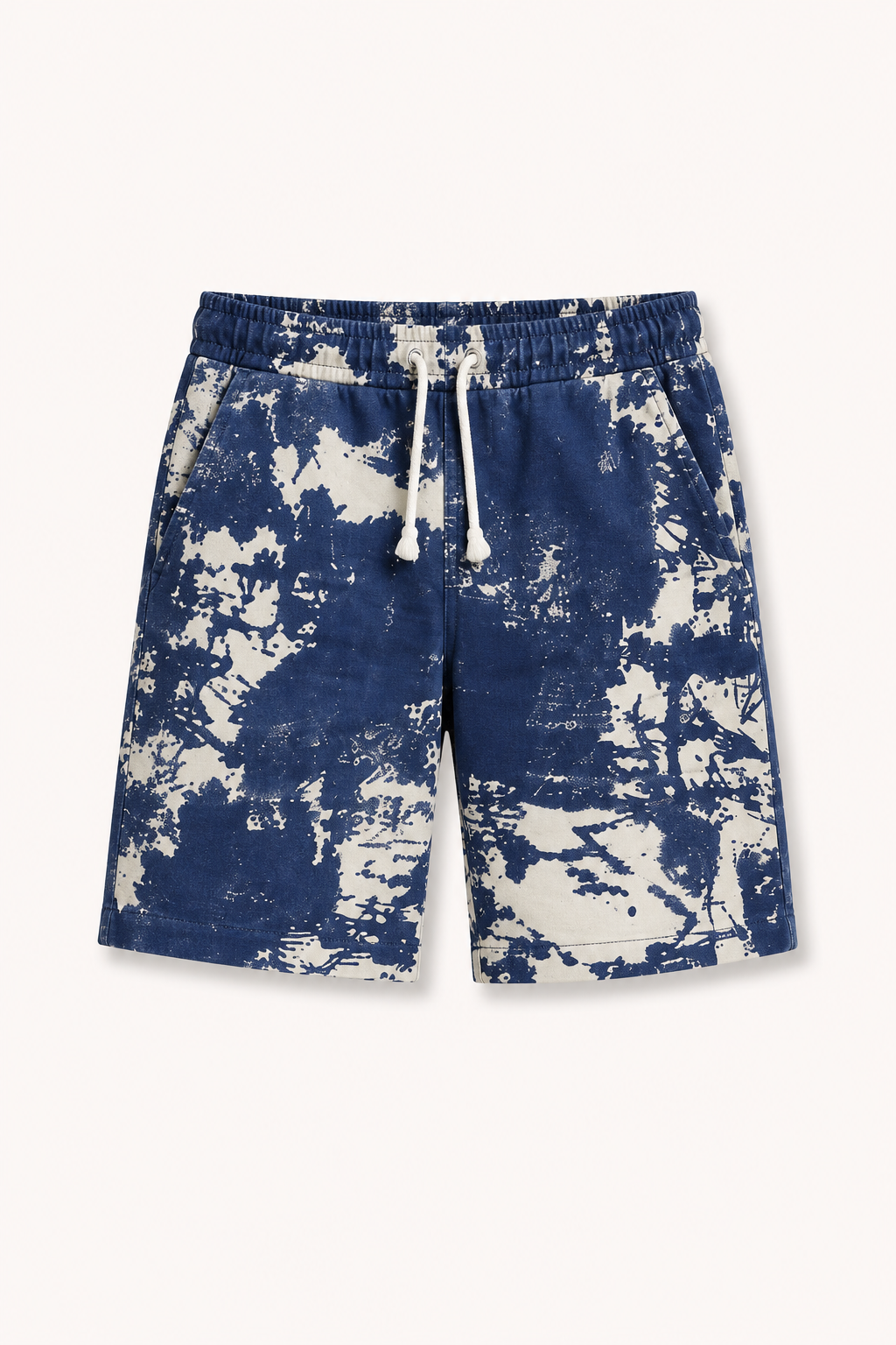 Short hombre estampado abstracto cintura ajustable largo rodilla casual - Hugo