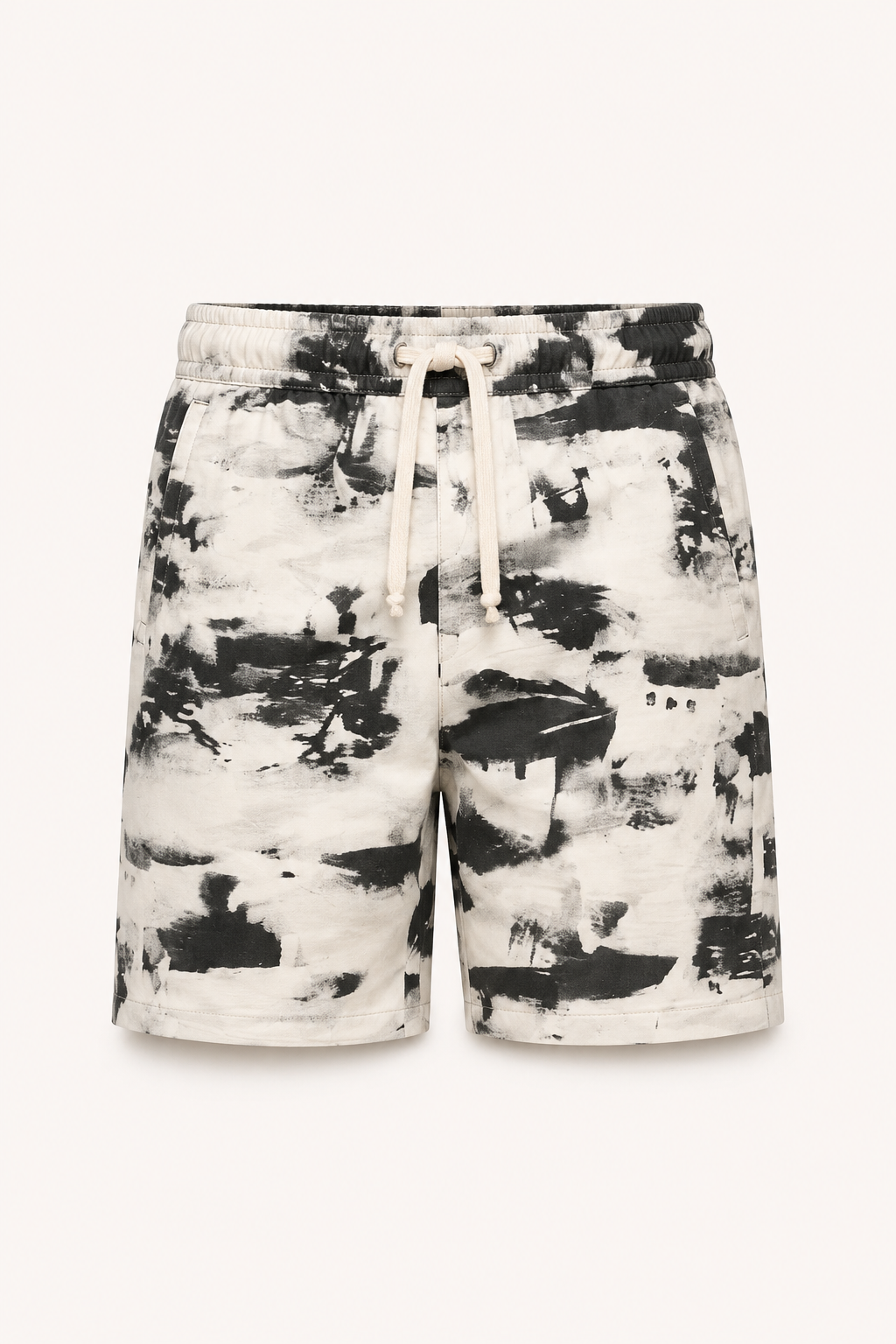 Short hombre estampado abstracto cintura ajustable largo rodilla casual - Hugo