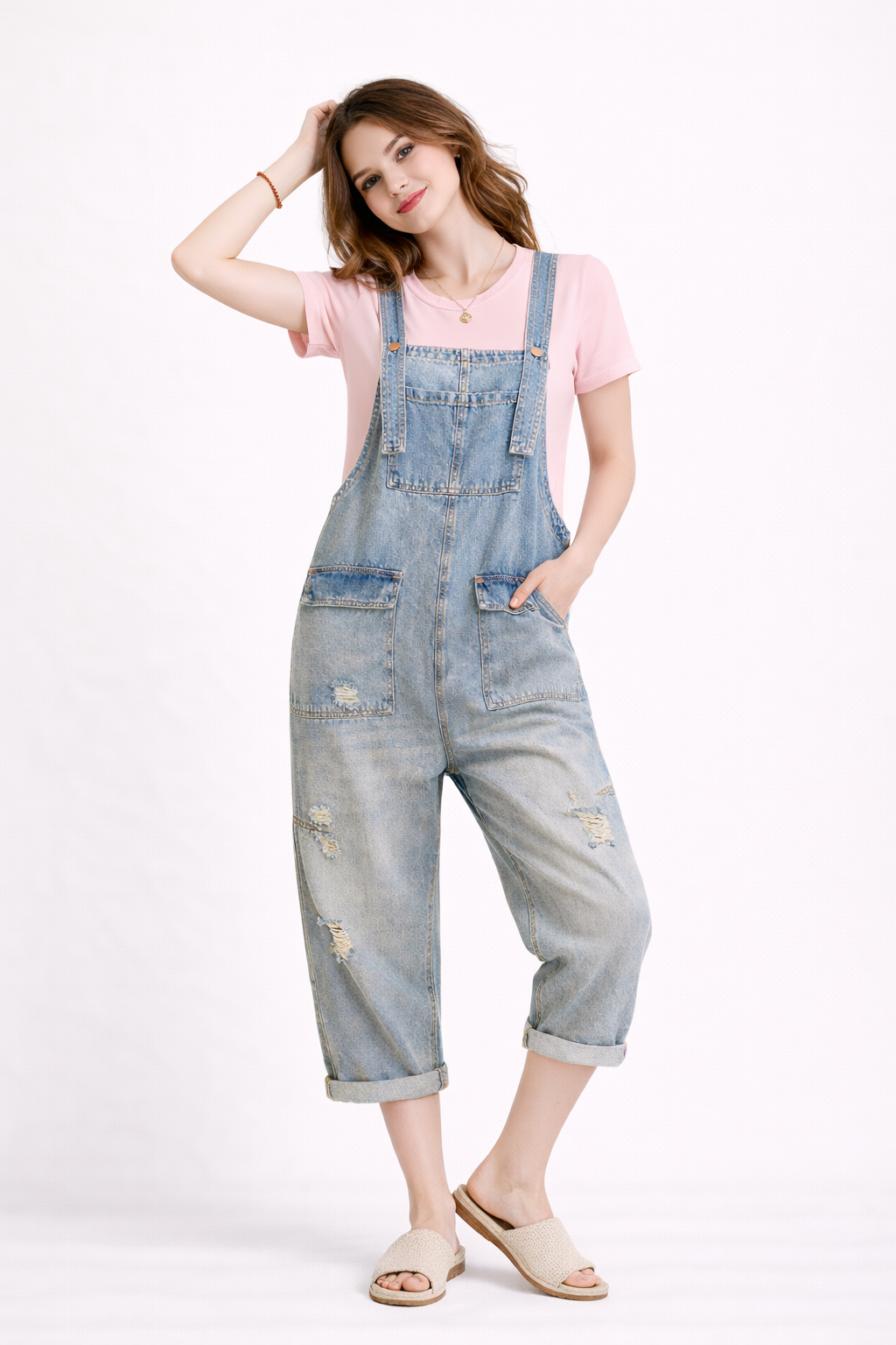 Overol de mezclilla para mujer - Clara