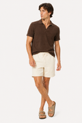 Bermuda casual hombre cintura elástica cordón corte recto bolsillos - Tarma