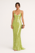Vestido maxi con lentejuelas para mujer - Marlene