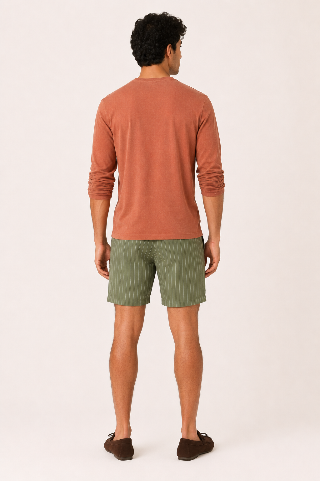 Short casual lino hombre cintura elástica cordón visible bolsillos - Levin