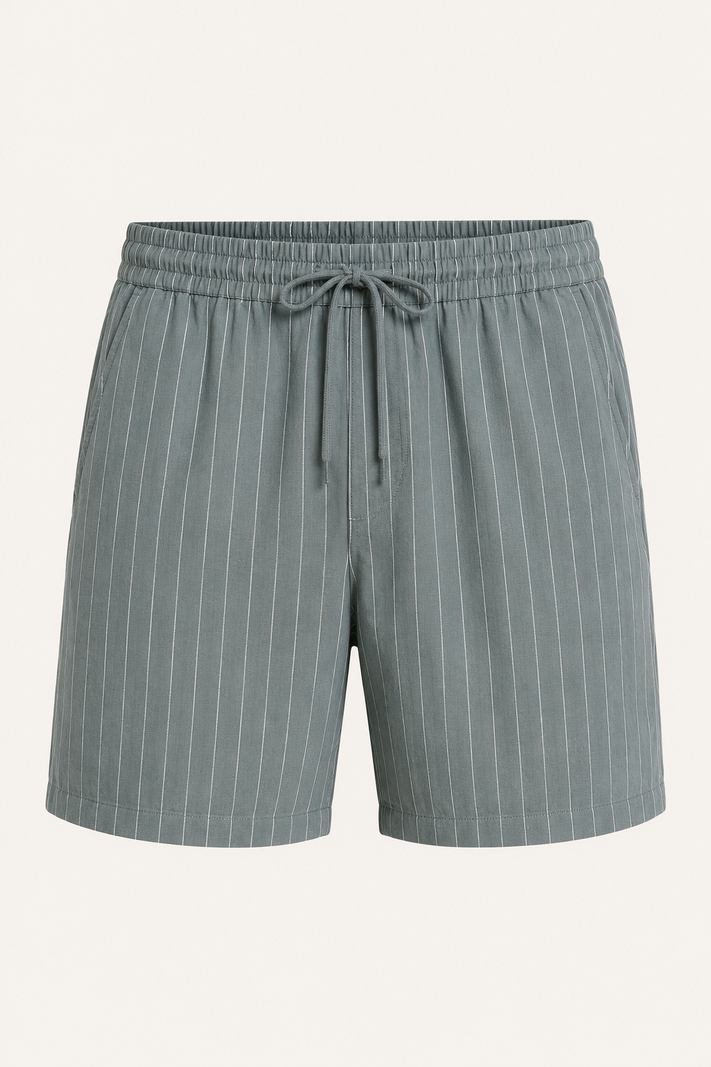 Short casual lino hombre cintura elástica cordón visible bolsillos - Levin