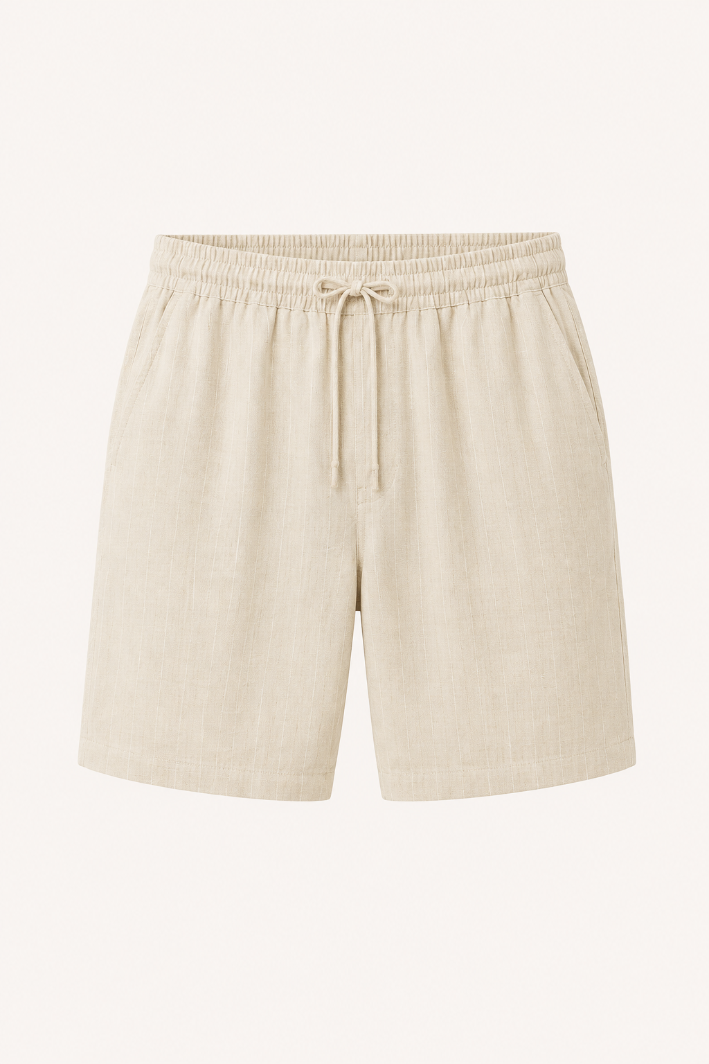 Short casual lino hombre cintura elástica cordón visible bolsillos - Levin