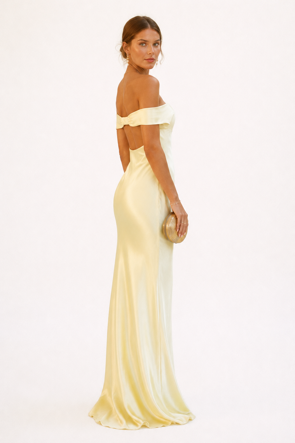 Vestido largo de hombros descubiertos para fiesta para mujer - Lea