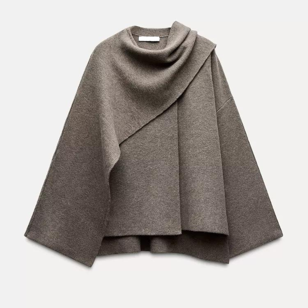 Capa mujer chic patrón contemporáneo paño agradable - Doriane