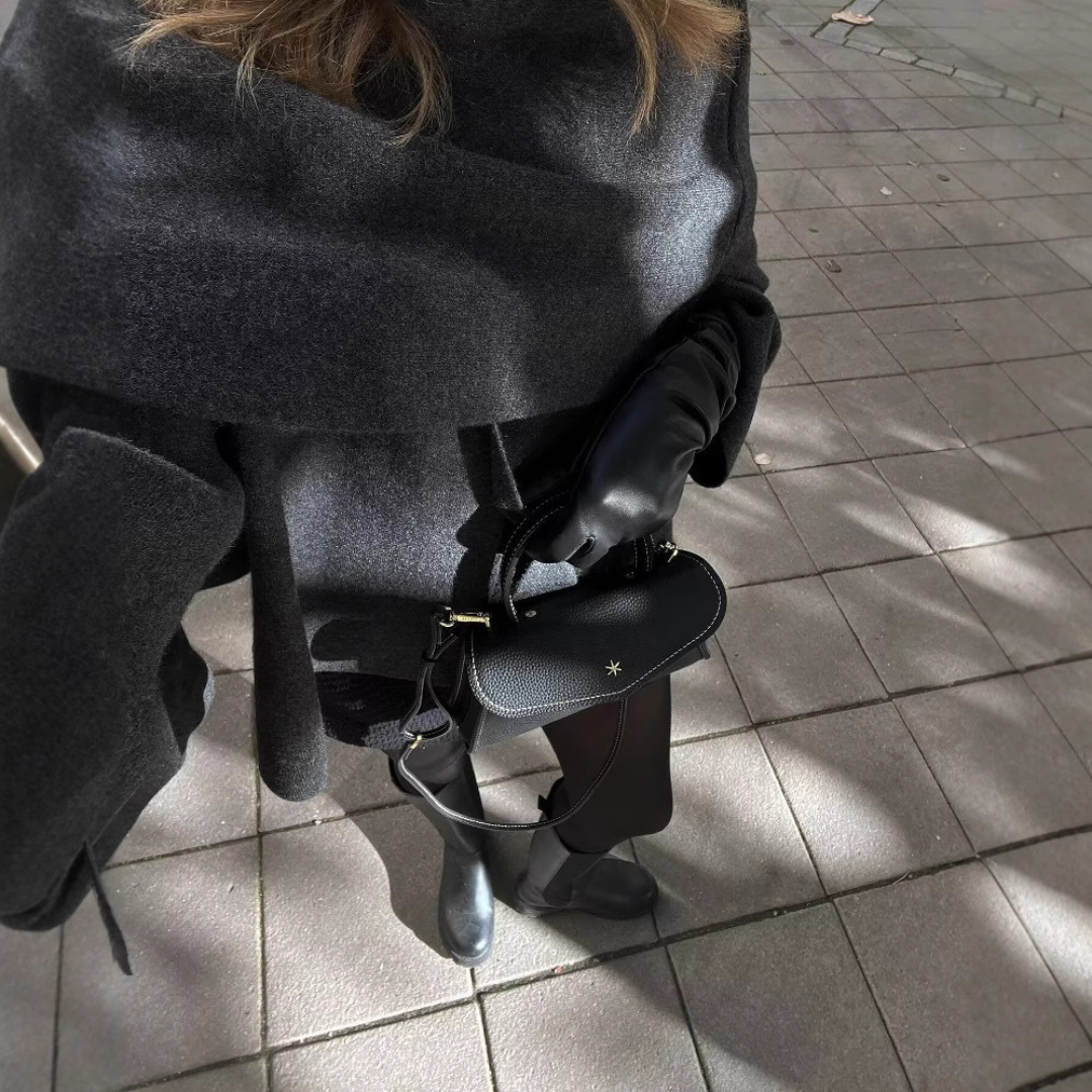 Capa mujer chic patrón contemporáneo paño agradable - Doriane