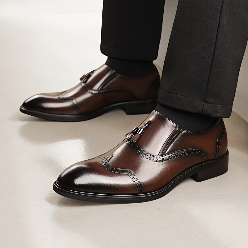 Zapatos loafer para hombre diseño clásico con borlas - Almeric