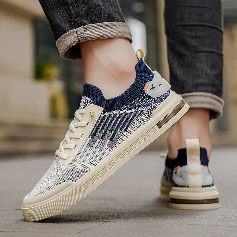 Zapatos de tejido con ajuste de agujetas y suela gruesa para hombre - Thomas