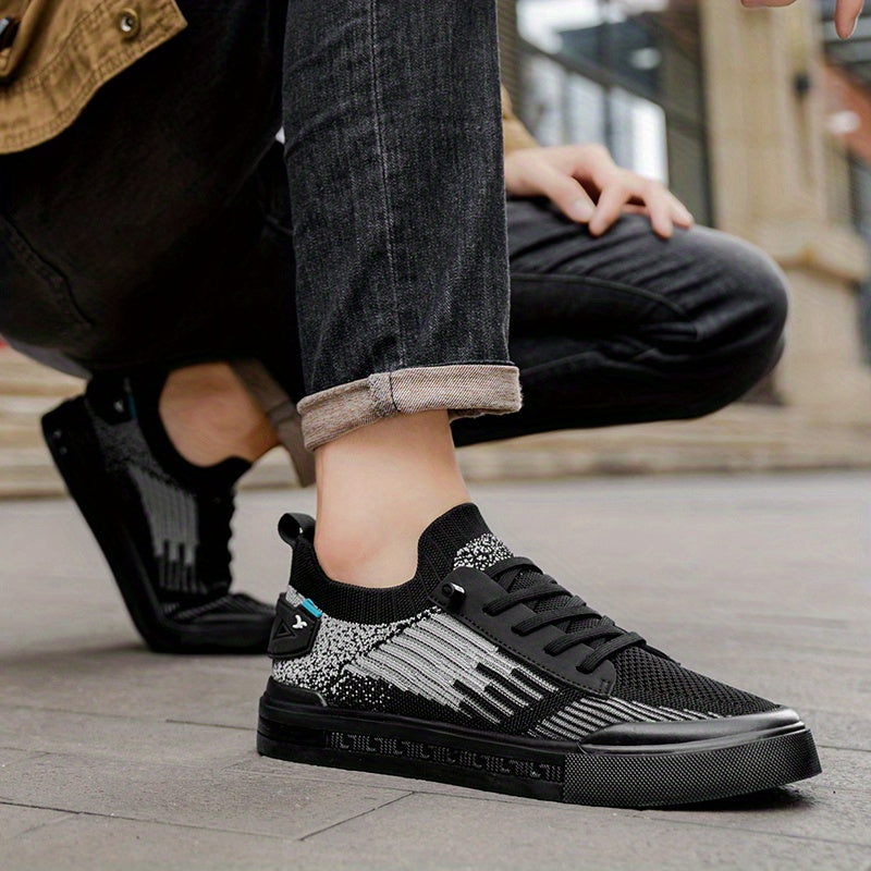 Zapatos de tejido con ajuste de agujetas y suela gruesa para hombre - Thomas