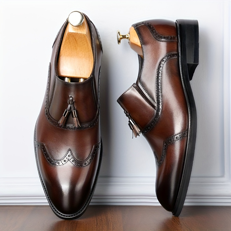 Zapatos loafer para hombre diseño clásico con borlas - Almeric