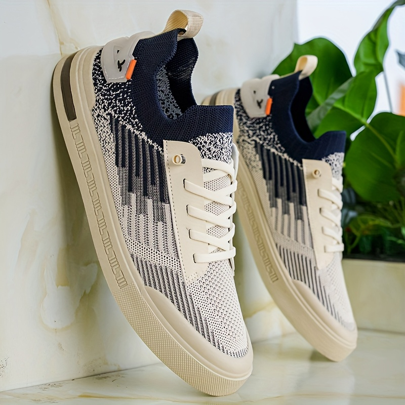 Zapatos de tejido con ajuste de agujetas y suela gruesa para hombre - Thomas