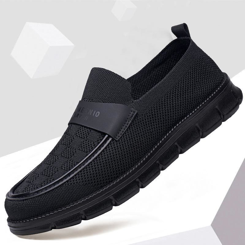 Mocasín para hombre tejido sin agujetas con suela segmentada - Bruno