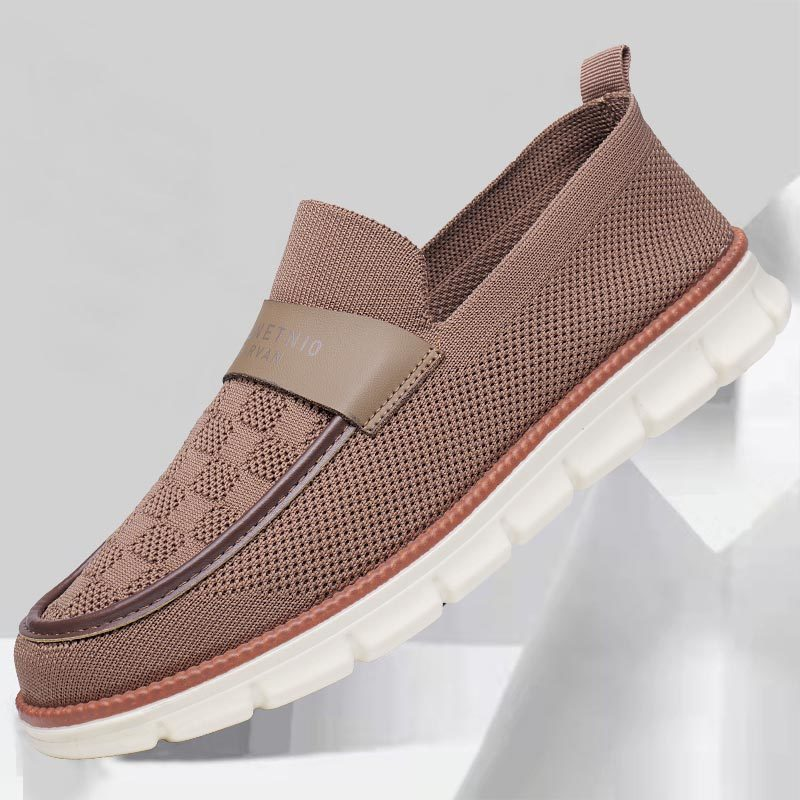 Mocasín para hombre tejido sin agujetas con suela segmentada - Bruno
