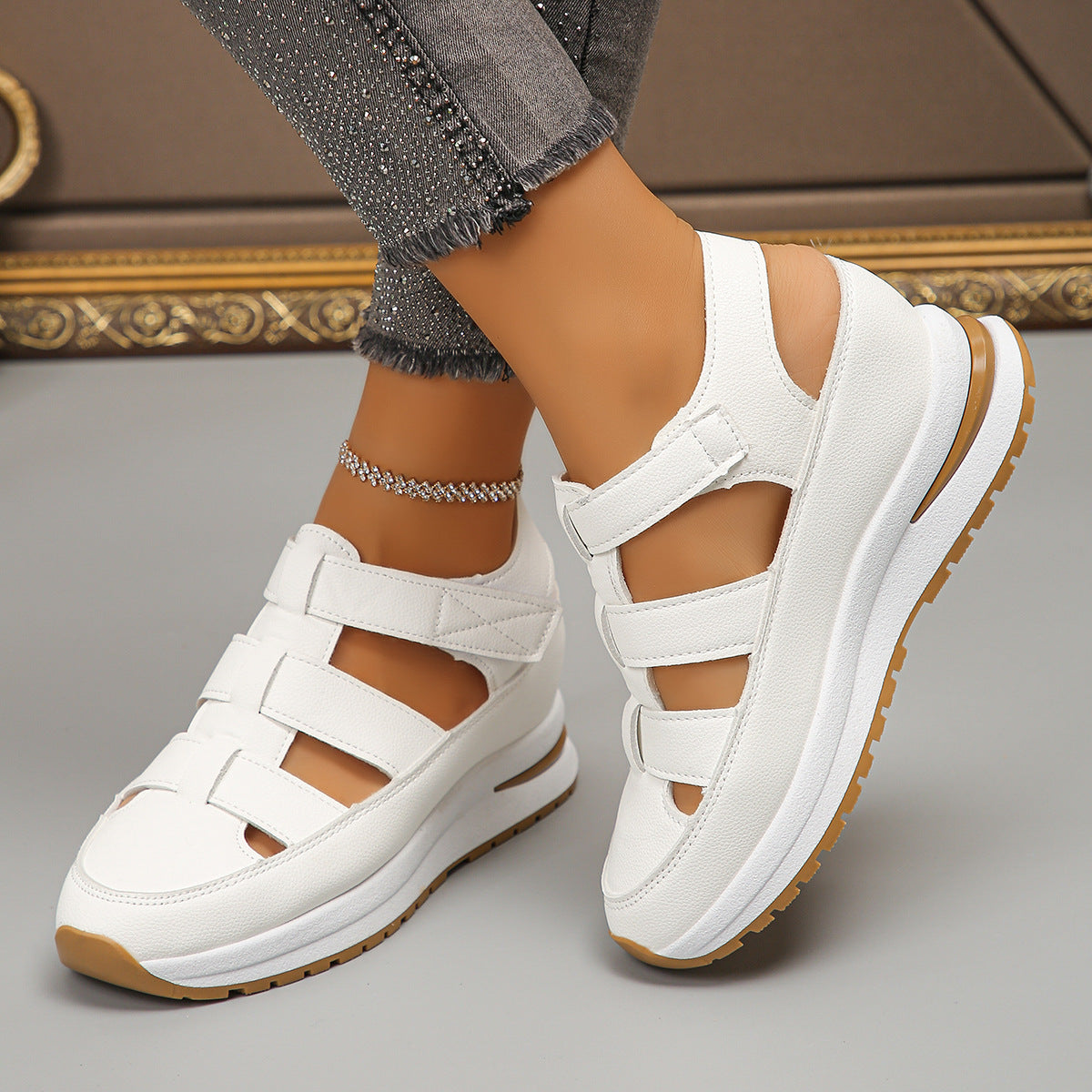 Sandalias ortopédicas de cuña ligera y ajuste cómodo para mujer - Vanne