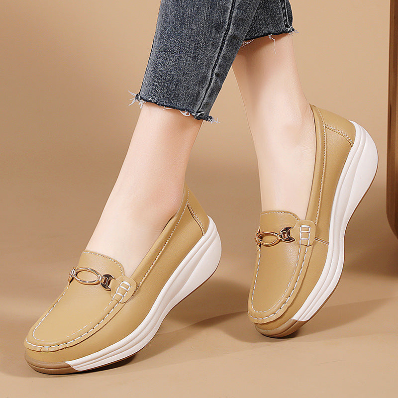 Mocasines para mujer ortopédicos con cuña ergonómica - Elaine