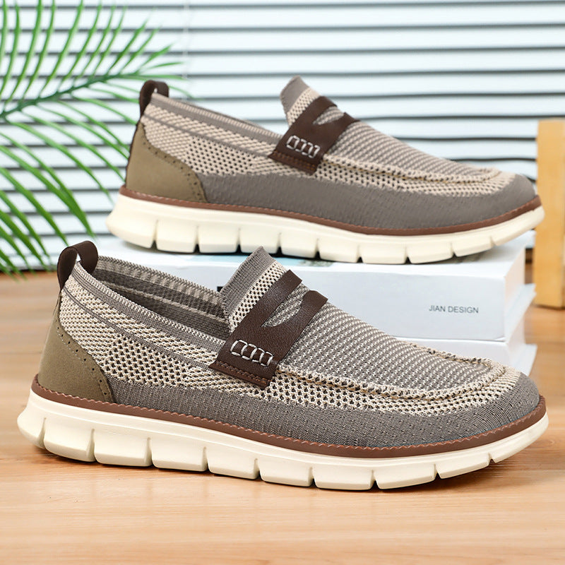 Mocasines tejidos para hombre con banda en empeine y suela flexible - Bill