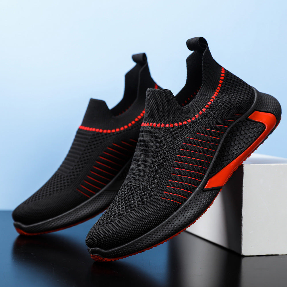Tenis slip-on para hombre con tejido ligero y soporte lateral - Manny