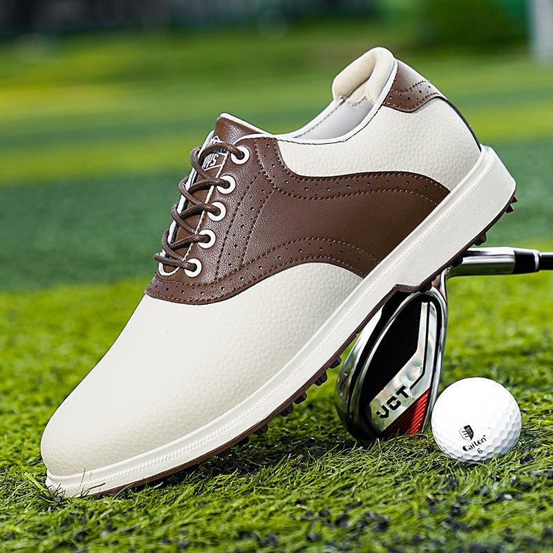 Zapatillas de golf para hombre en piel suave con ajuste acolchado - Riccardo