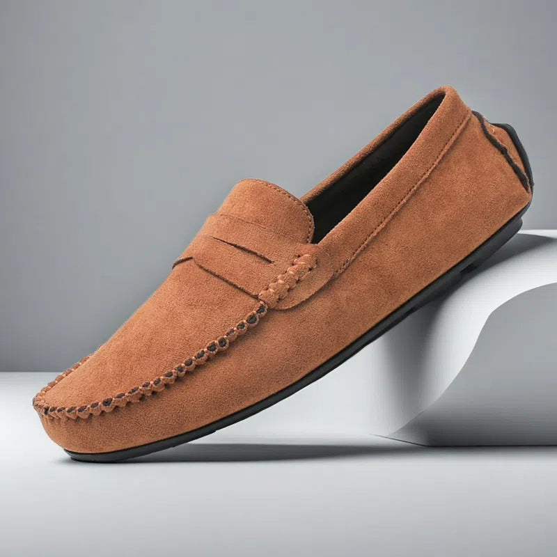 Mocasines de ante para hombre con diseño penny clásico - Winslow