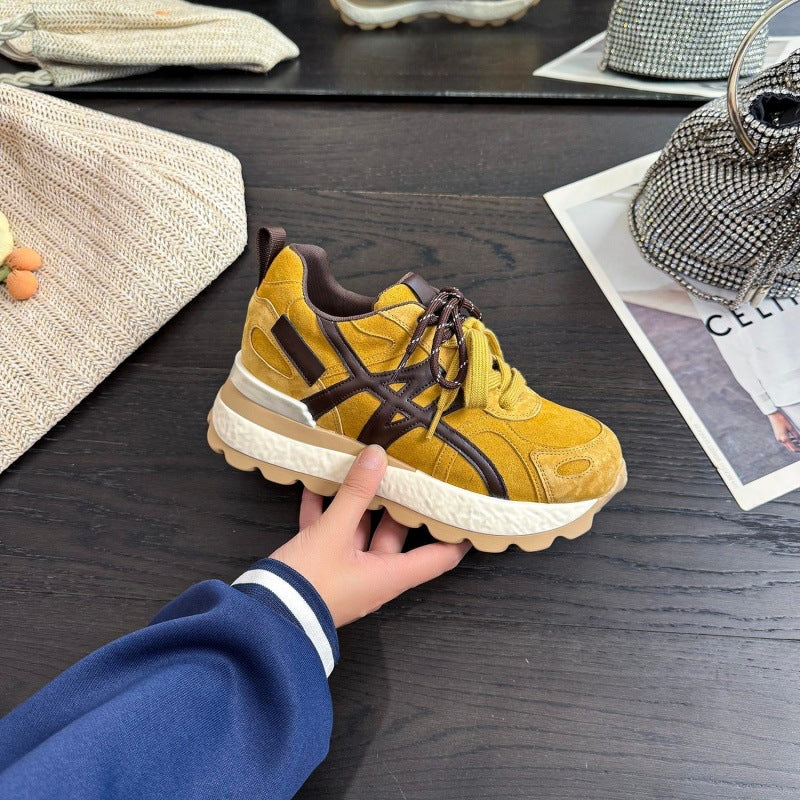 Tenis urbanos con detalles de gamuza para mujer - Jera