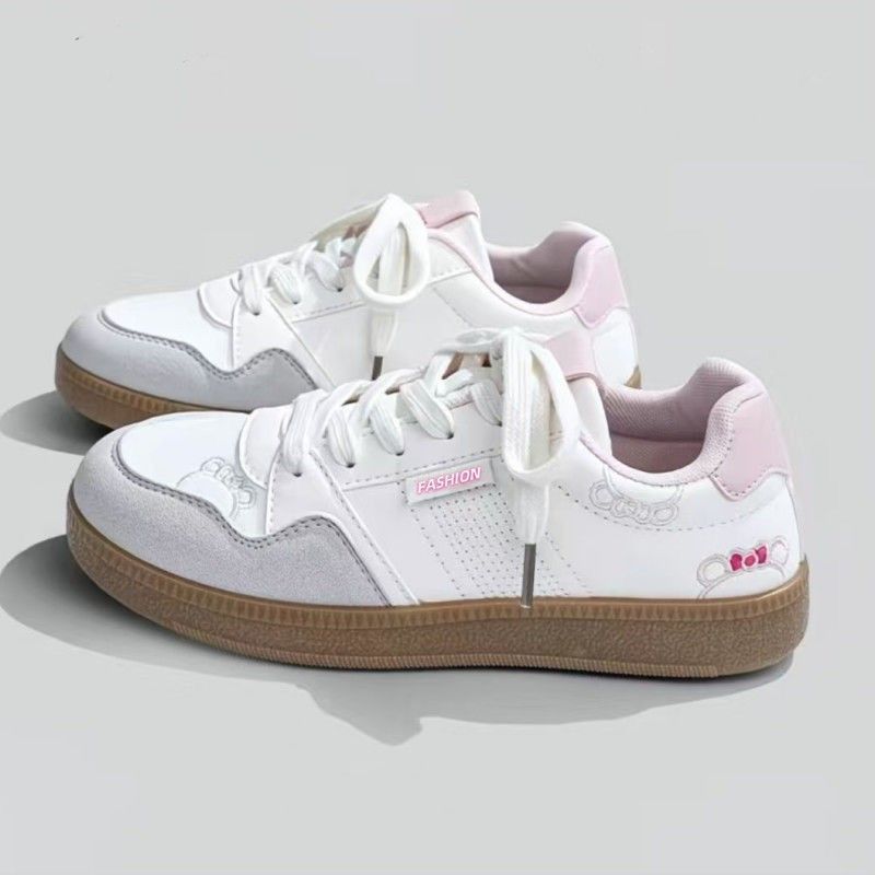 Tenis casuales tipo court para mujer con detalle bordado - Katherine