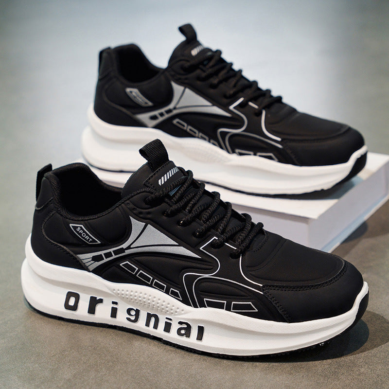 Zapatillas deportivas para hombre de suela gruesa y cordones - Orion