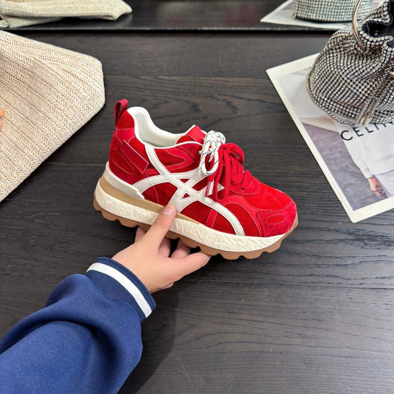 Tenis urbanos con detalles de gamuza para mujer - Jera