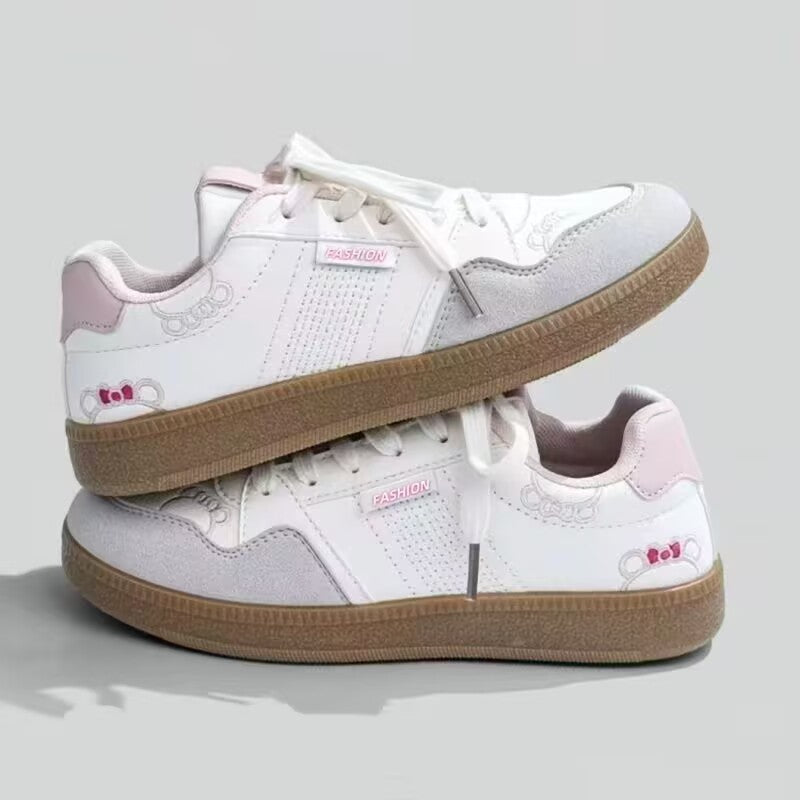 Tenis casuales tipo court para mujer con detalle bordado - Katherine