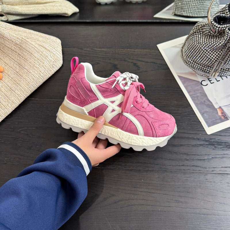 Tenis urbanos con detalles de gamuza para mujer - Jera